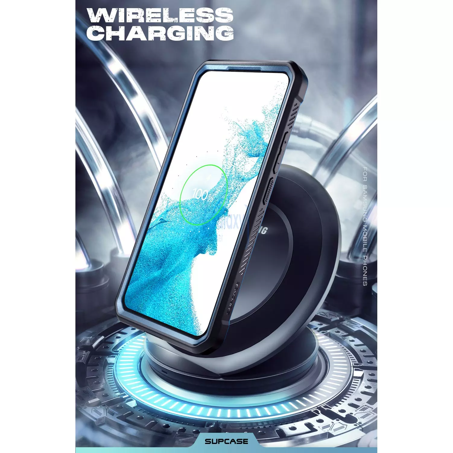 Протиударний чохол бампер Supcase Unicorn Beetle PRO для Samsung Galaxy S23 Plus Metallic Blue (Металевий Синій)