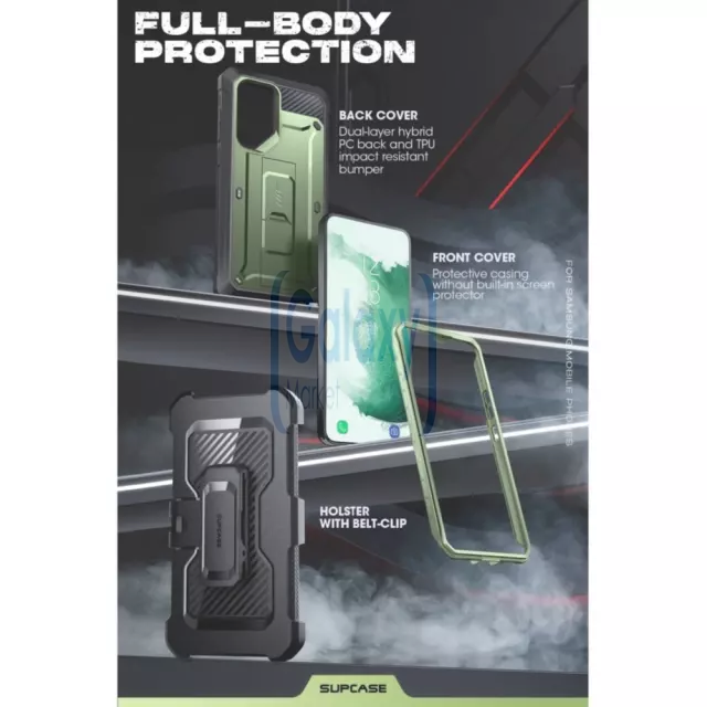 Противоударный чехол бампер Supcase Unicorn Beetle PRO для Samsung Galaxy S23 Ultra Dark Green (Темно Зеленый)