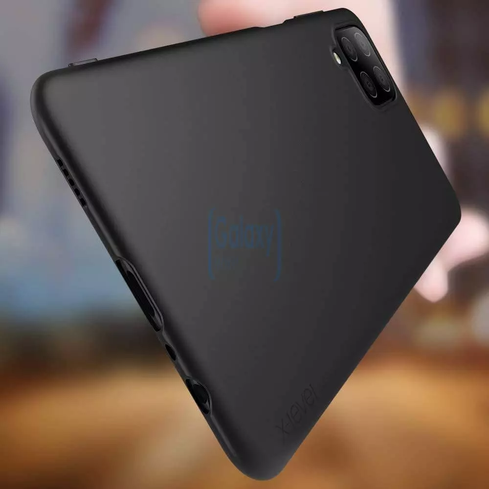 Чехол бампер для Samsung Galaxy A12 X-level Matte Black (Черный)