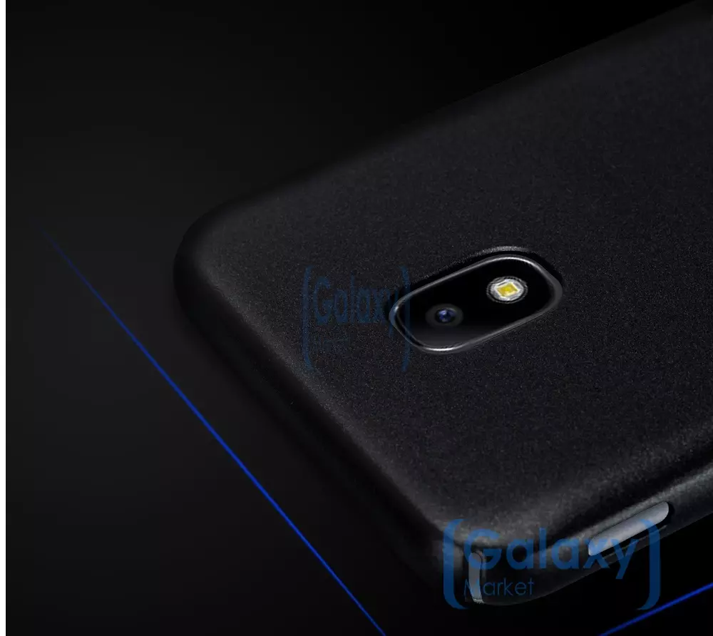 Чехол бампер Lenuo Matte Case для Samsung Galaxy J7 2017 Black (Черный)