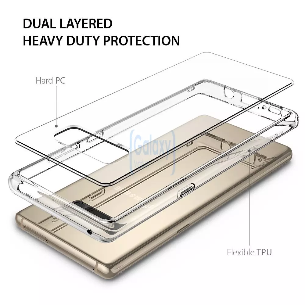 Чехол бампер Ringke Fusion для Samsung Galaxy Note 8 Clear (Прозрачный)