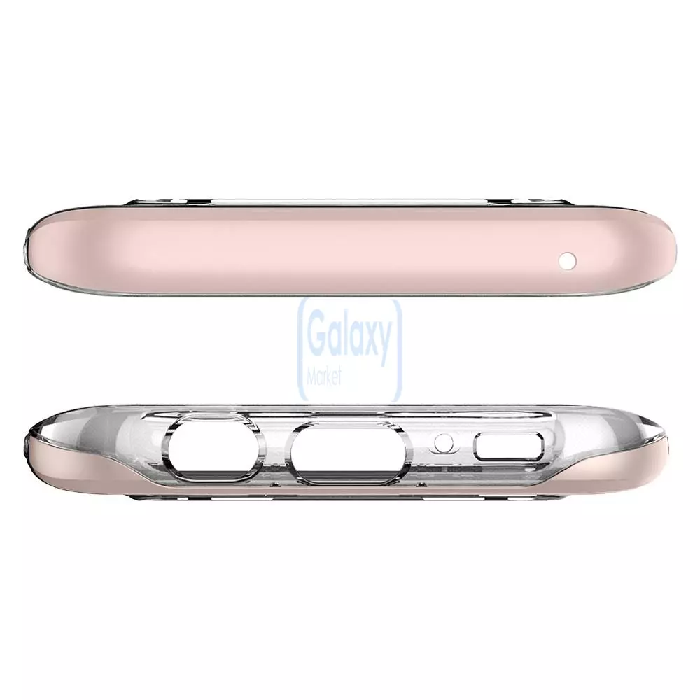 Чехол бампер Spigen Case Crystal Hybrid для Samsung Galaxy S8 Plus Pink (Розовый)