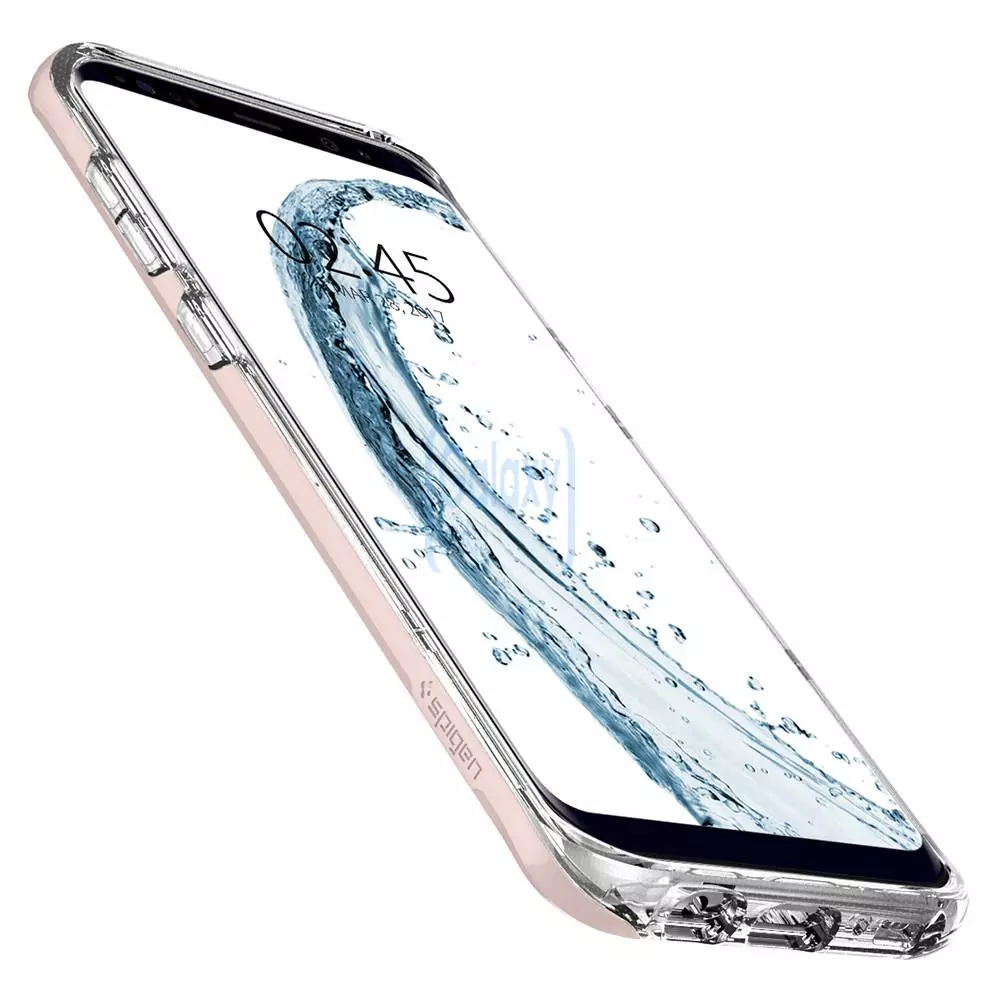 Чехол бампер Spigen Case Crystal Hybrid для Samsung Galaxy S8 Plus Pink (Розовый)
