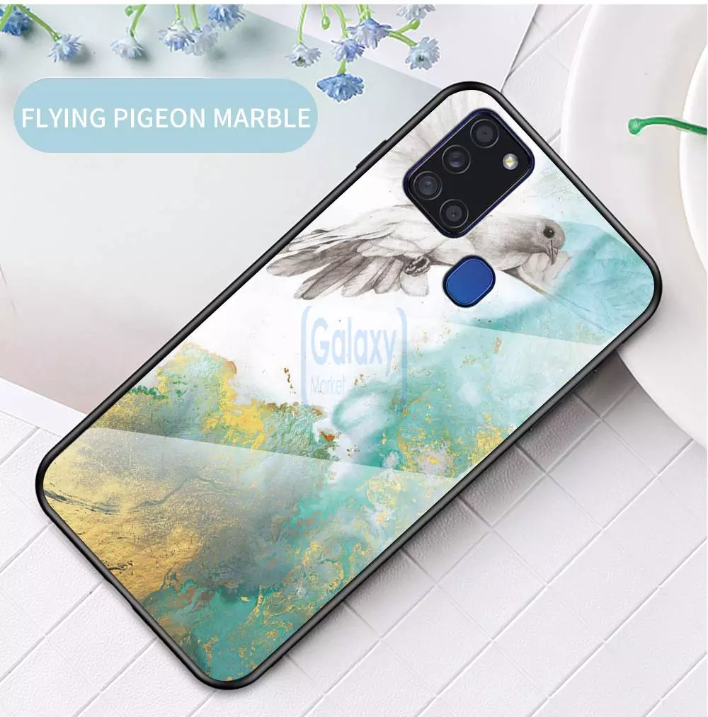 Чехол бампер Anomaly Cosmo для Samsung Galaxy A21s Flying pigeon (Летящий голубь)