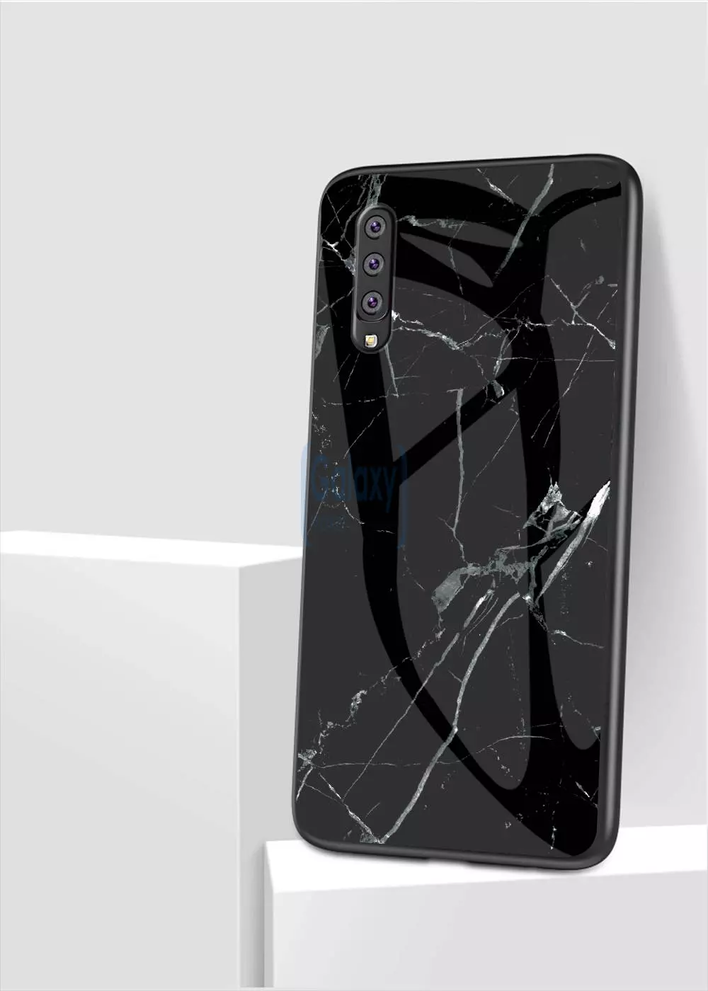 Чехол бампер Anomaly Cosmo для Samsung Galaxy A50s Black & White (Черный & Белый)