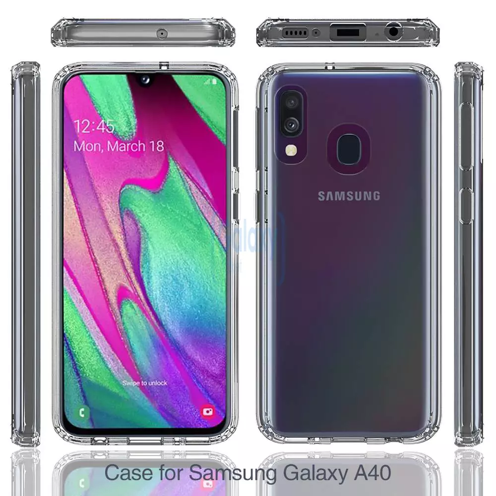 Чехол бампер Anomaly Fusion для Samsung Galaxy A40 Green (Зеленый)
