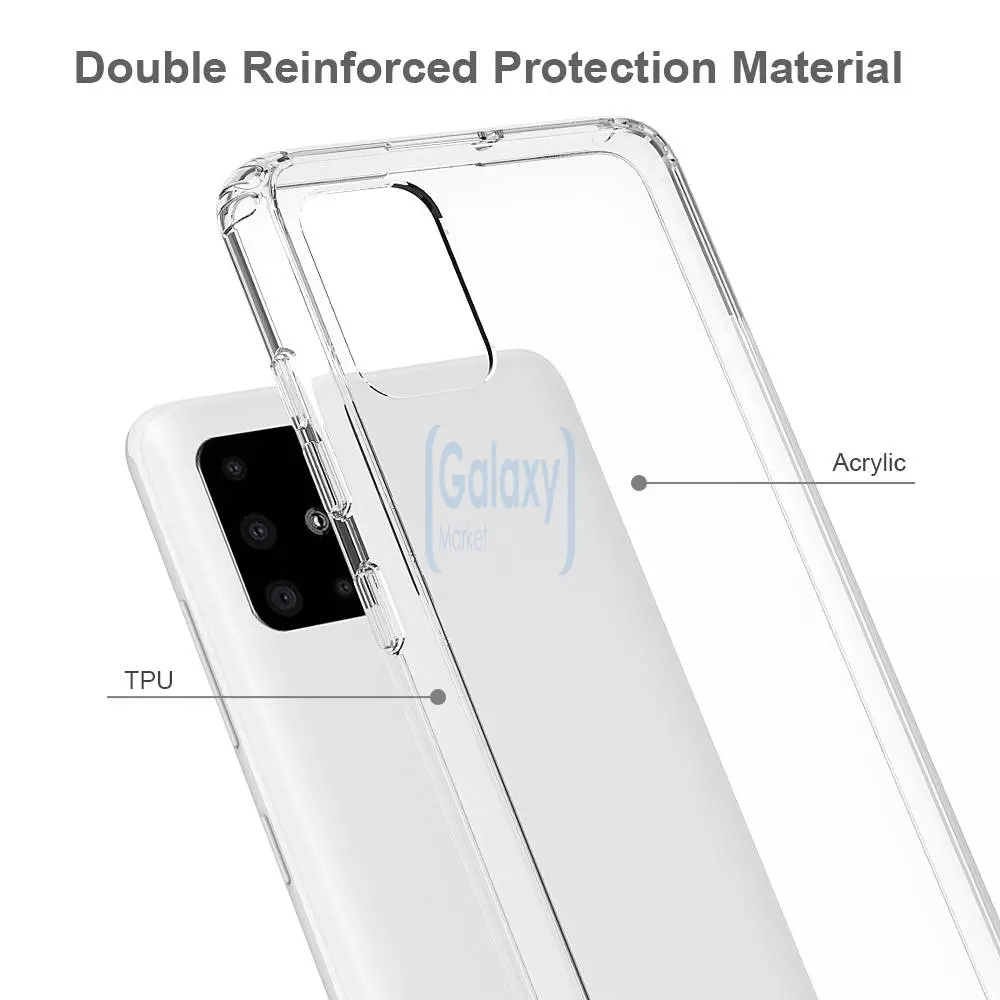 Чехол бампер Anomaly Fusion для Samsung Galaxy A71 Clear (Прозрачный)