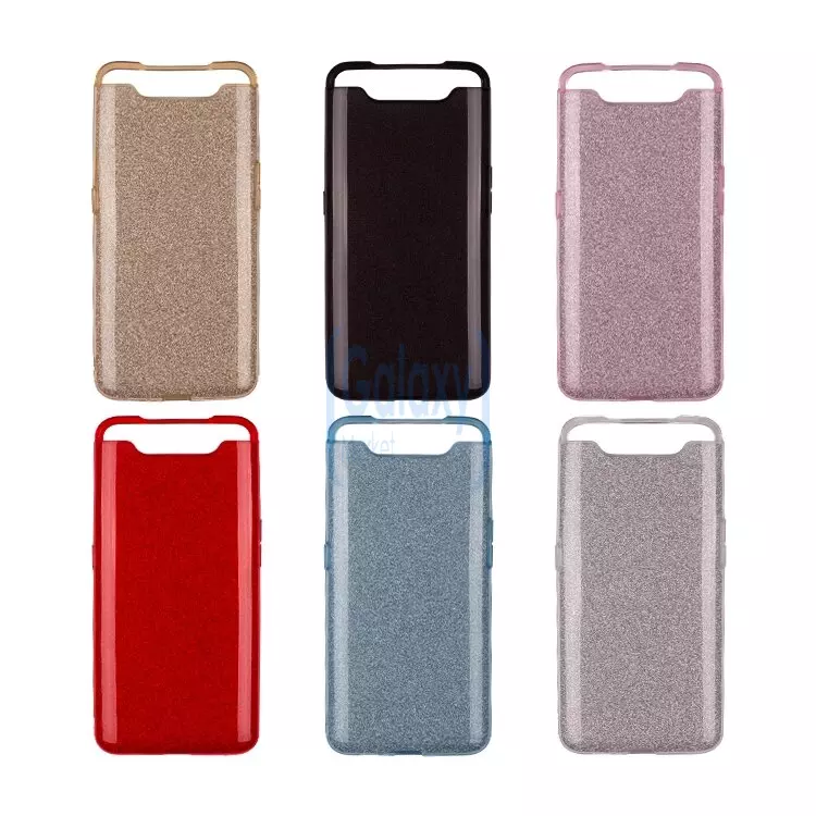 Чехол бампер Anomaly Glitter Case для Samsung Galaxy A80 Silver (Серебро)