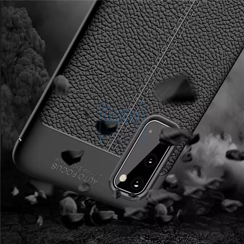 Чехол бампер Anomaly Leather Fit Case для Samsung Galaxy S20 Blue (Синий)