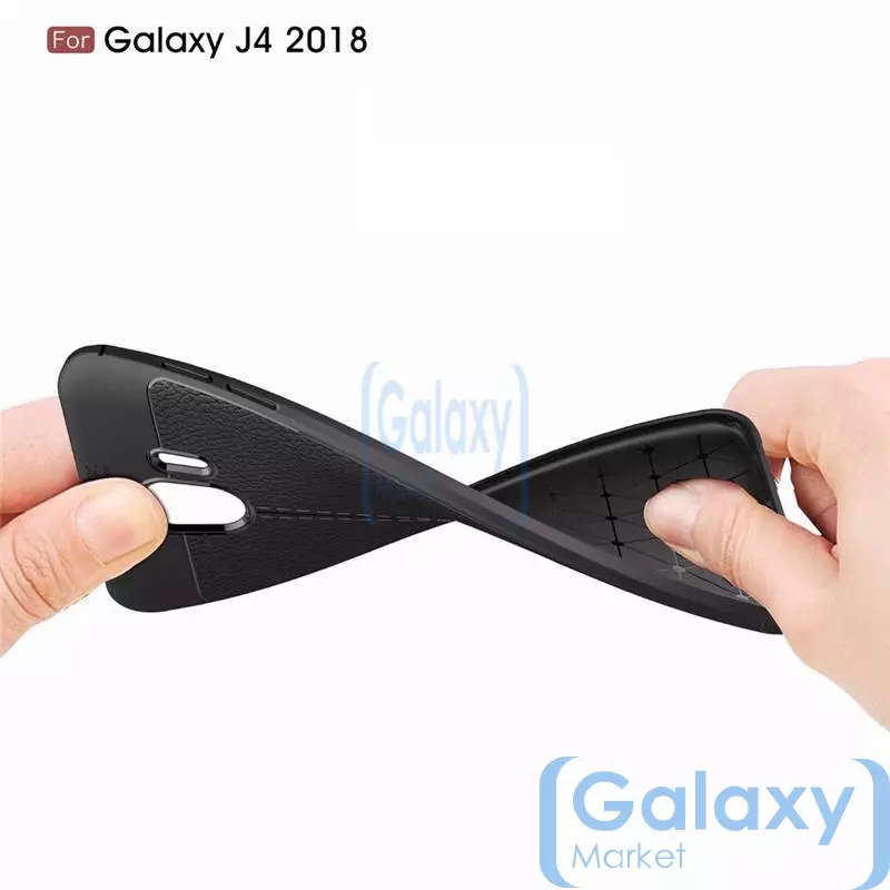 Чехол бампер Anomaly Leather Fit Case для Samsung Galaxy J4 2018 Gray (Серый)
