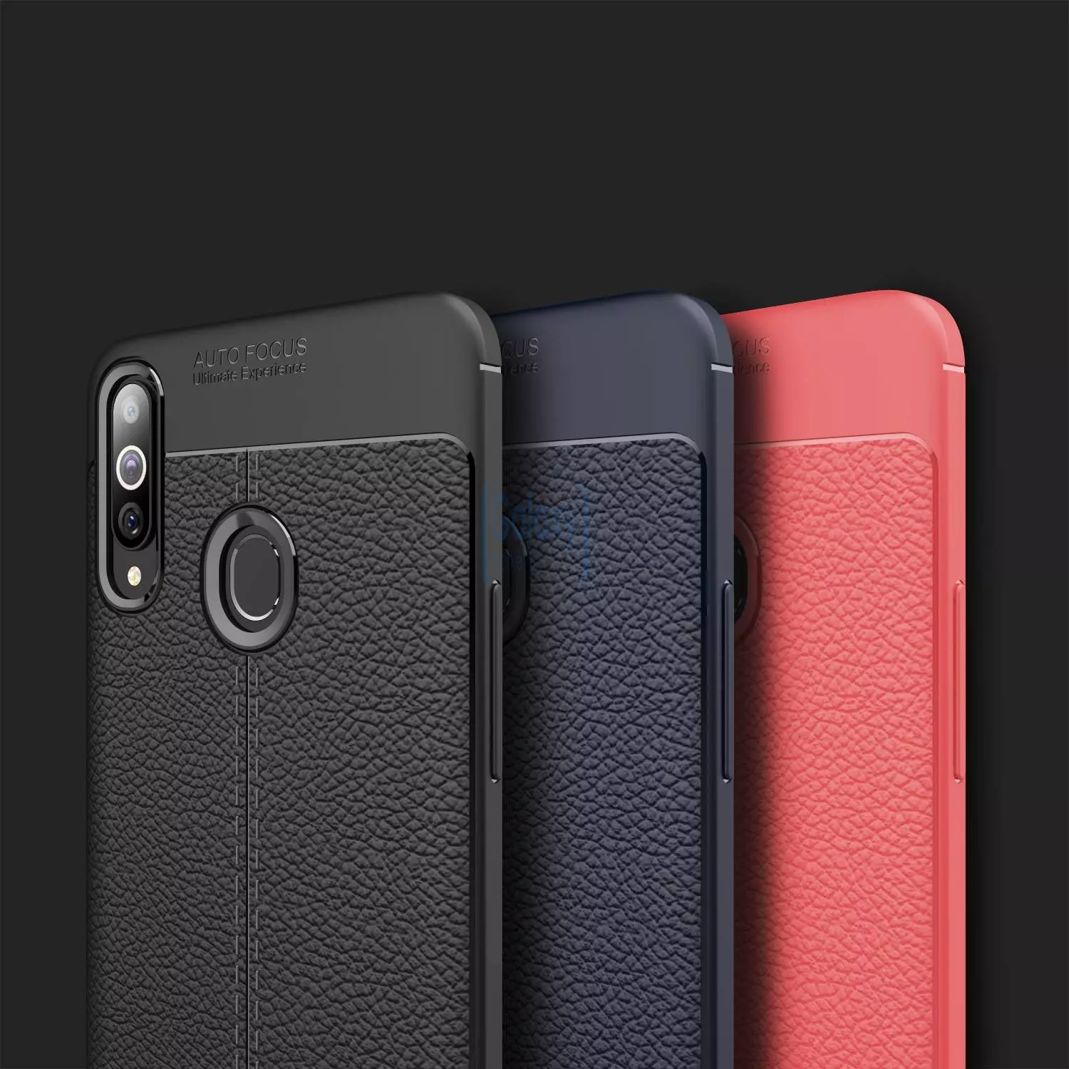 Чехол бампер Anomaly Leather Fit Case для Samsung Galaxy A20s Red (Красный)