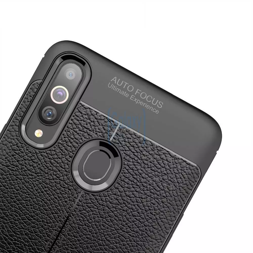 Чехол бампер Anomaly Leather Fit Case для Samsung Galaxy A20s Black (Черный)