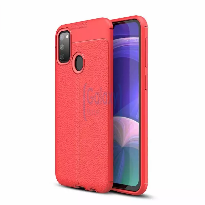 Чехол бампер Anomaly Leather Fit Case для Samsung Galaxy M30s Red (Красный)