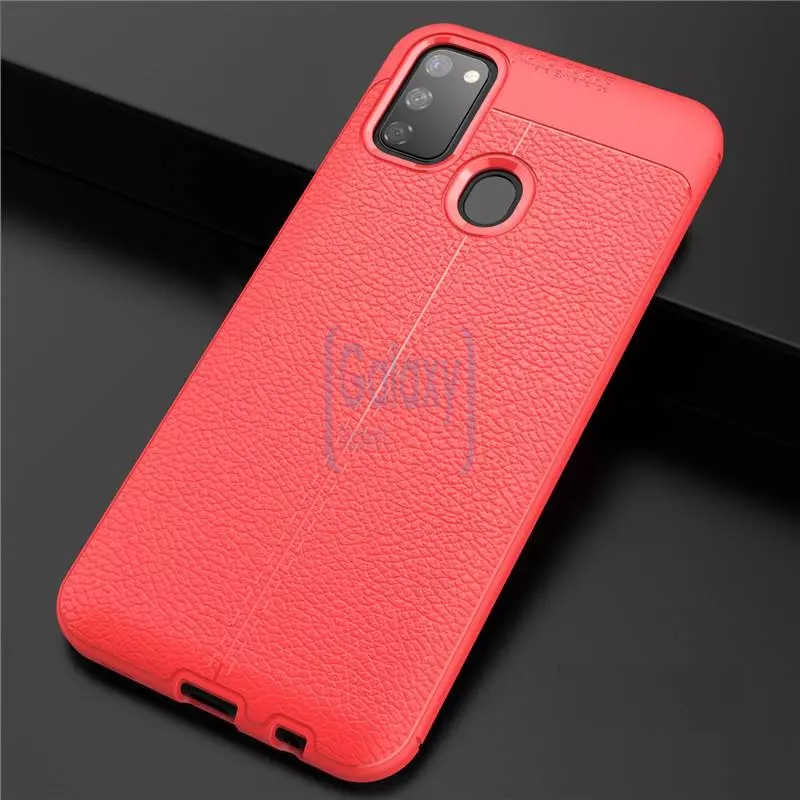 Чехол бампер Anomaly Leather Fit Case для Samsung Galaxy M30s Red (Красный)
