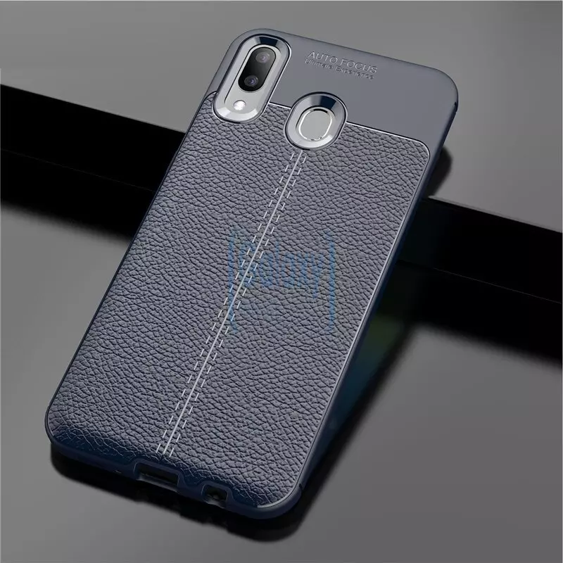 Чехол бампер Anomaly Leather Fit Case для Samsung Galaxy A10s Blue (Синий)