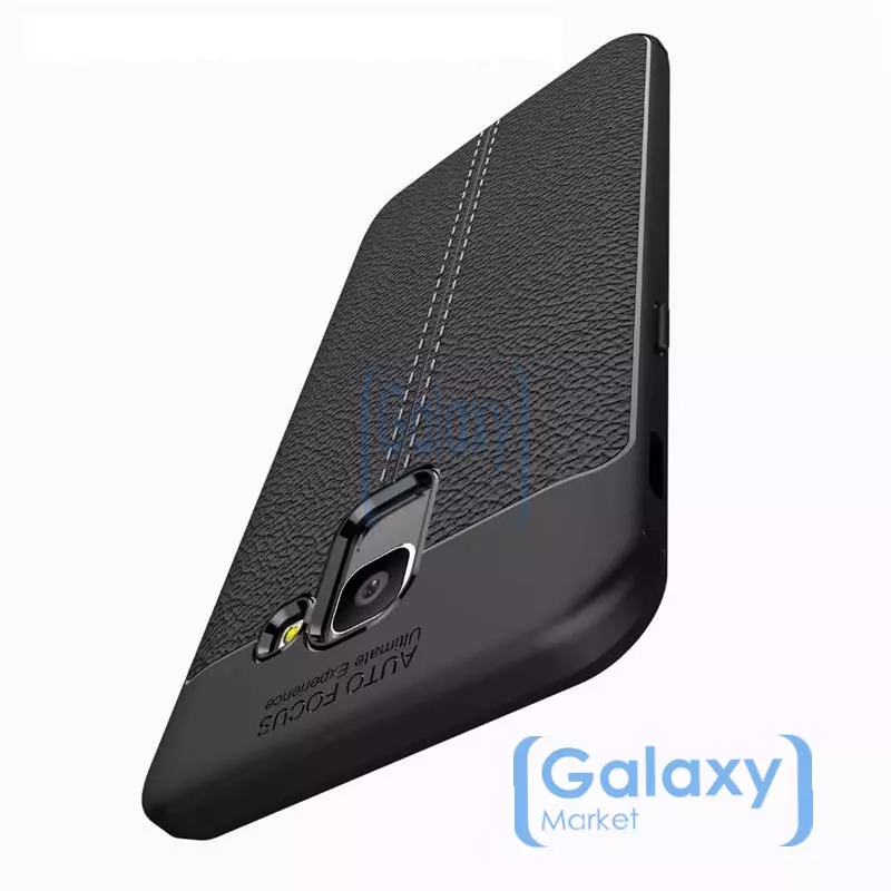 Чехол бампер Anomaly Leather Fit Case для Samsung Galaxy A6 2018 Black (Черный)