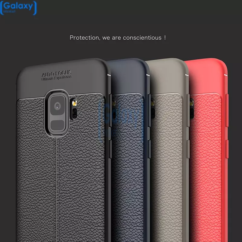 Чехол бампер Anomaly Leather Fit Case для Samsung Galaxy S9 Red (Красный)
