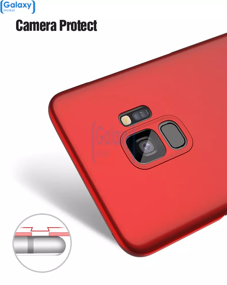 Чехол бампер Anomaly Matte Case для Samsung Galaxy S9 Plus Red (Красный)