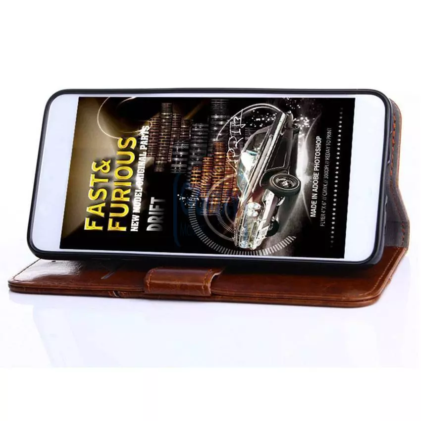 Чехол книжка для Samsung Galaxy A22 K'try Premium Series Light Brown (Светло Коричневый)