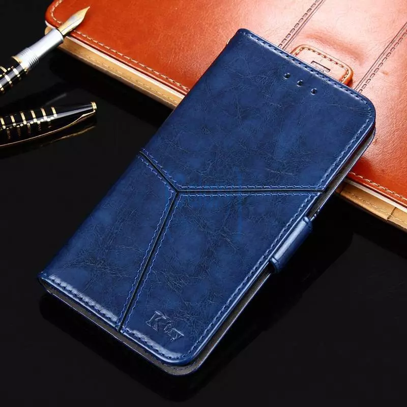 Чехол книжка для Samsung Galaxy A22 K'try Premium Series Dark Blue (Темно Синий)