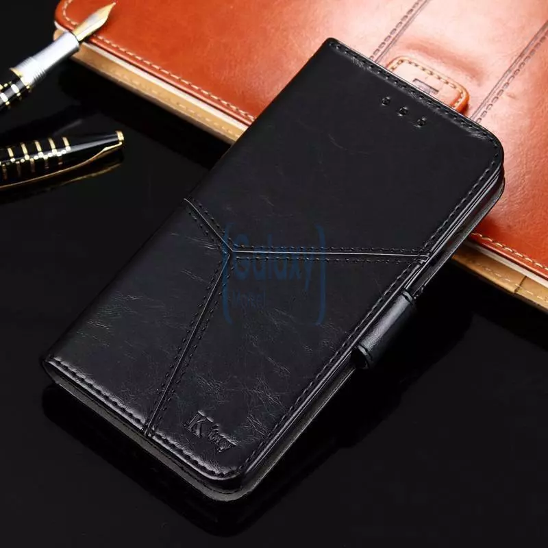 Чехол книжка для Samsung Galaxy A22 K'try Premium Series Black (Черный)