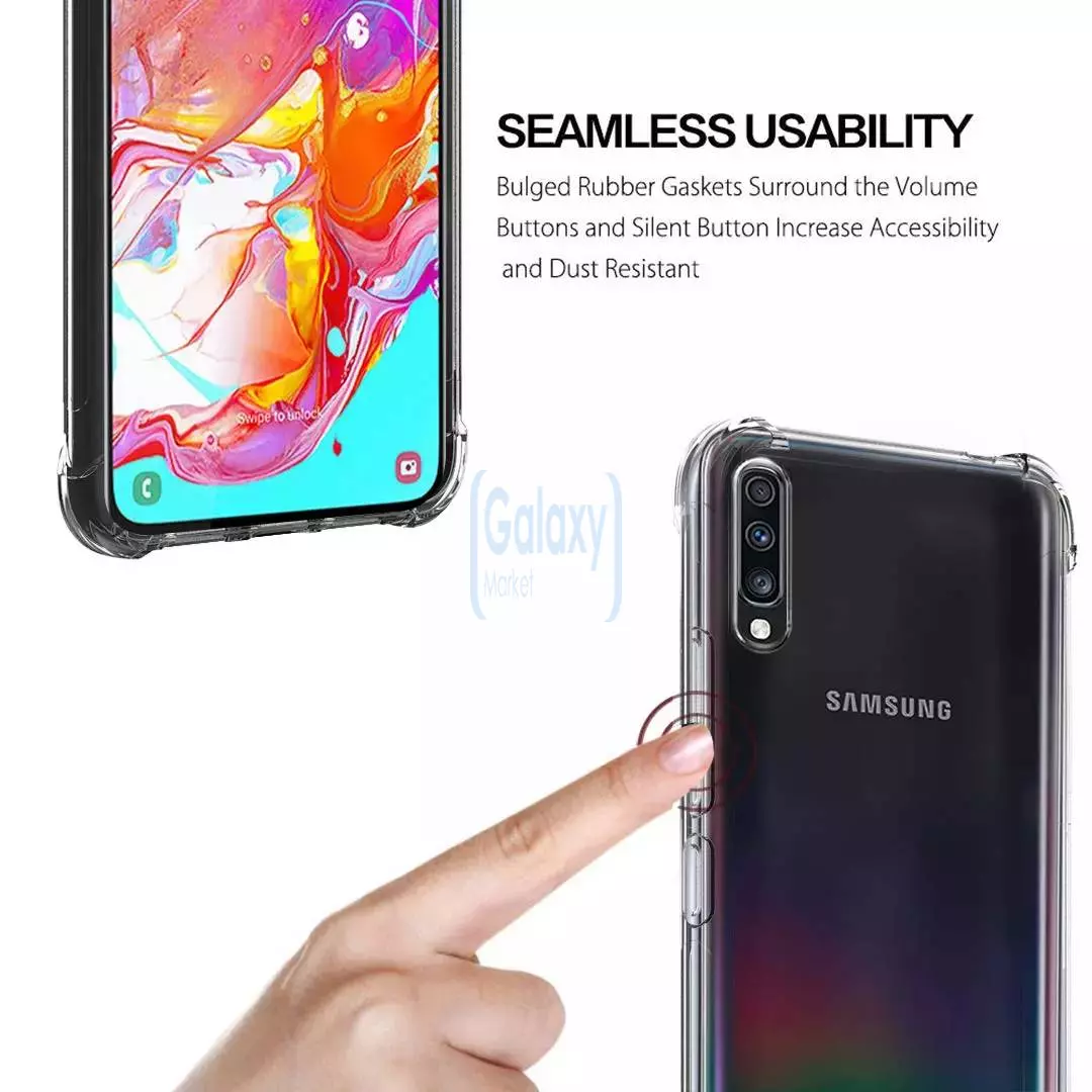 Чехол бампер Anomaly Rugged Crystall для Samsung Galaxy A30s Crystal Clear (Прозрачный)