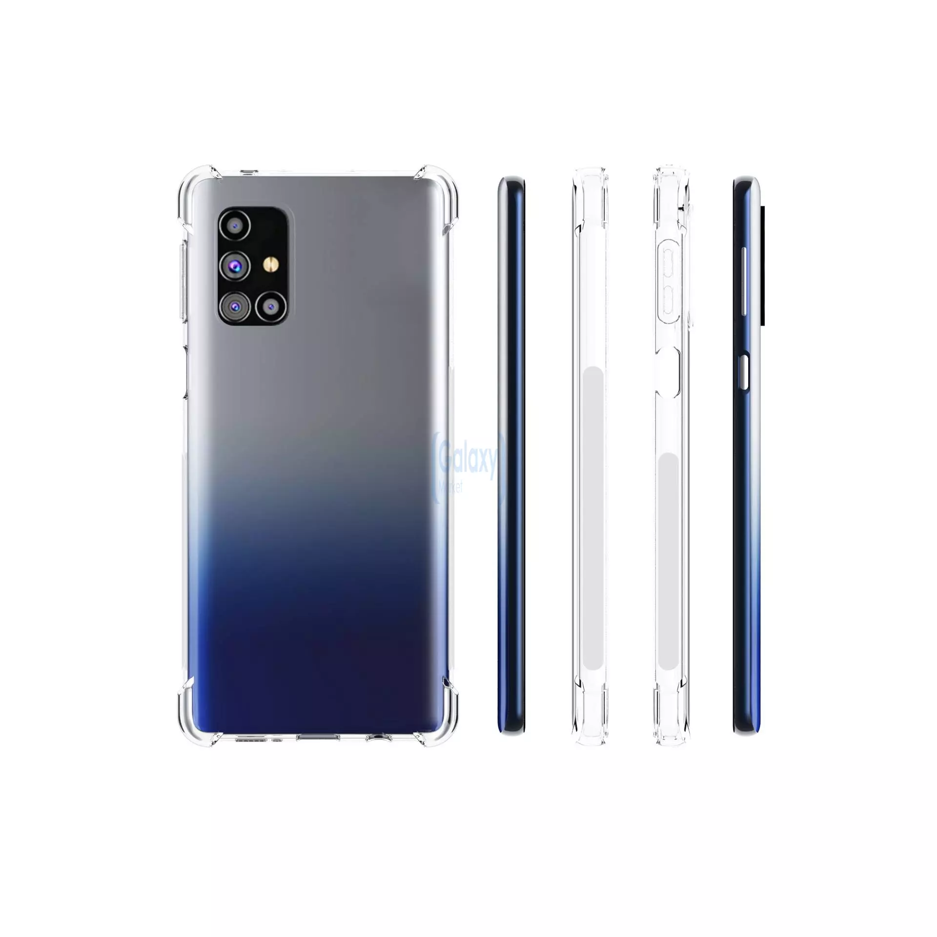 Чехол бампер Anomaly Rugged Crystall для Samsung Galaxy M31s Crystal Clear (Прозрачный)