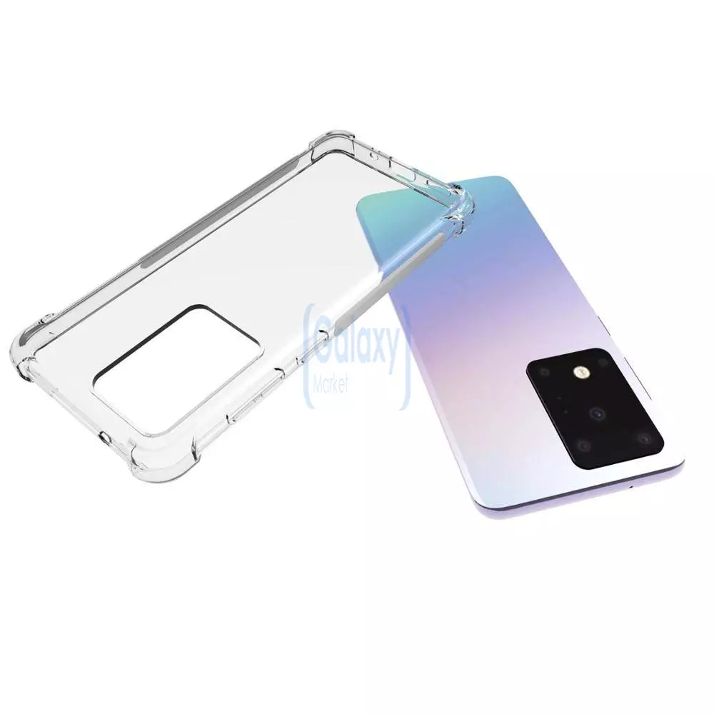 Чехол бампер Anomaly Rugged Crystall для Samsung Galaxy S20 Ultra Crystal Clear (Прозрачный)