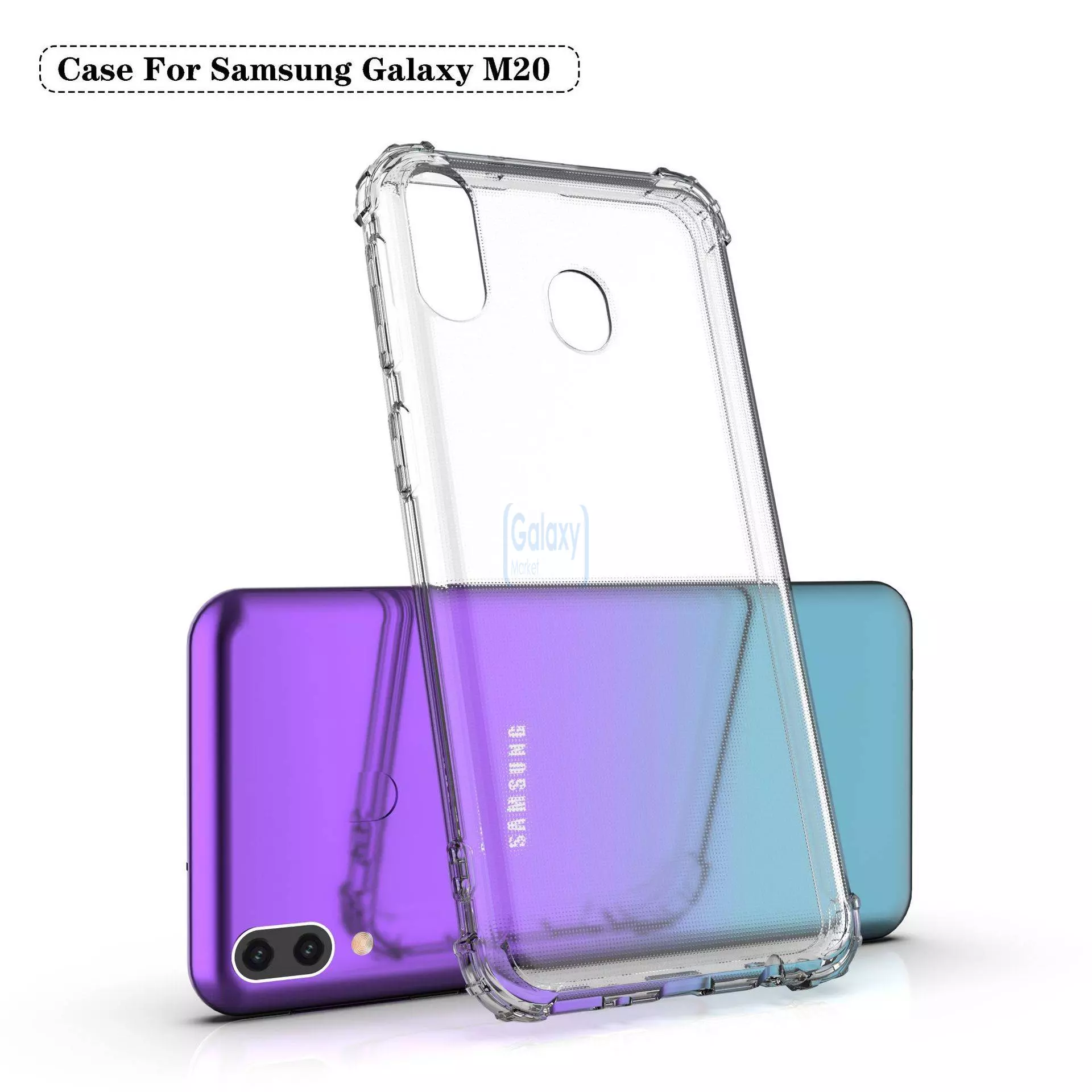 Чехол бампер Anomaly Rugged Crystall для Samsung Galaxy A20 Crystal Clear (Прозрачный)