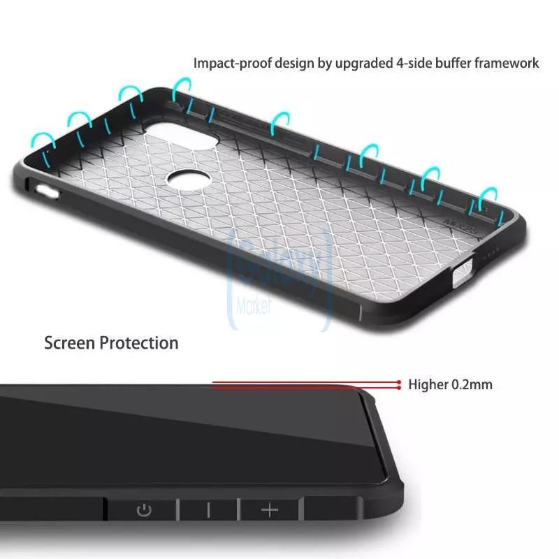 Чехол бампер Anomaly Shock Case для Samsung Galaxy A50s Blue (Синий)