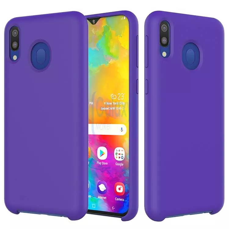 Чехол бампер Anomaly Silicone для Samsung Galaxy A20 Purple (Пурпурный)