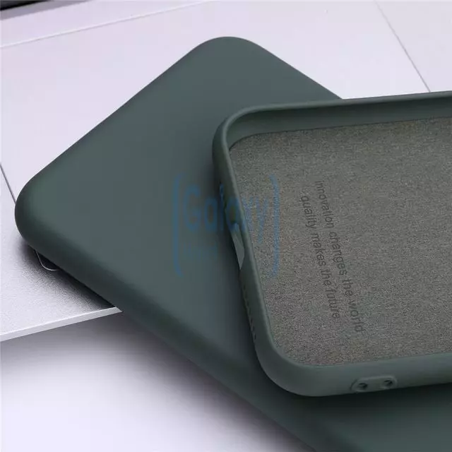 Чехол бампер Anomaly Silicone для Samsung Galaxy M21 Dark Green (Темно-зеленый)