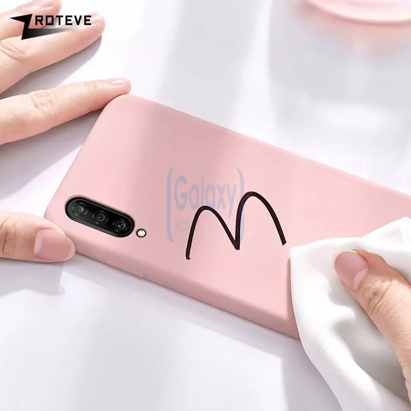 Чехол бампер Anomaly Silicone для Samsung Galaxy A50 Sand Pink (Песочно-розовый)