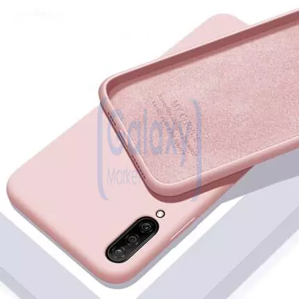 Чехол бампер Anomaly Silicone для Samsung Galaxy A50s Sand Pink (Песочно-розовый)