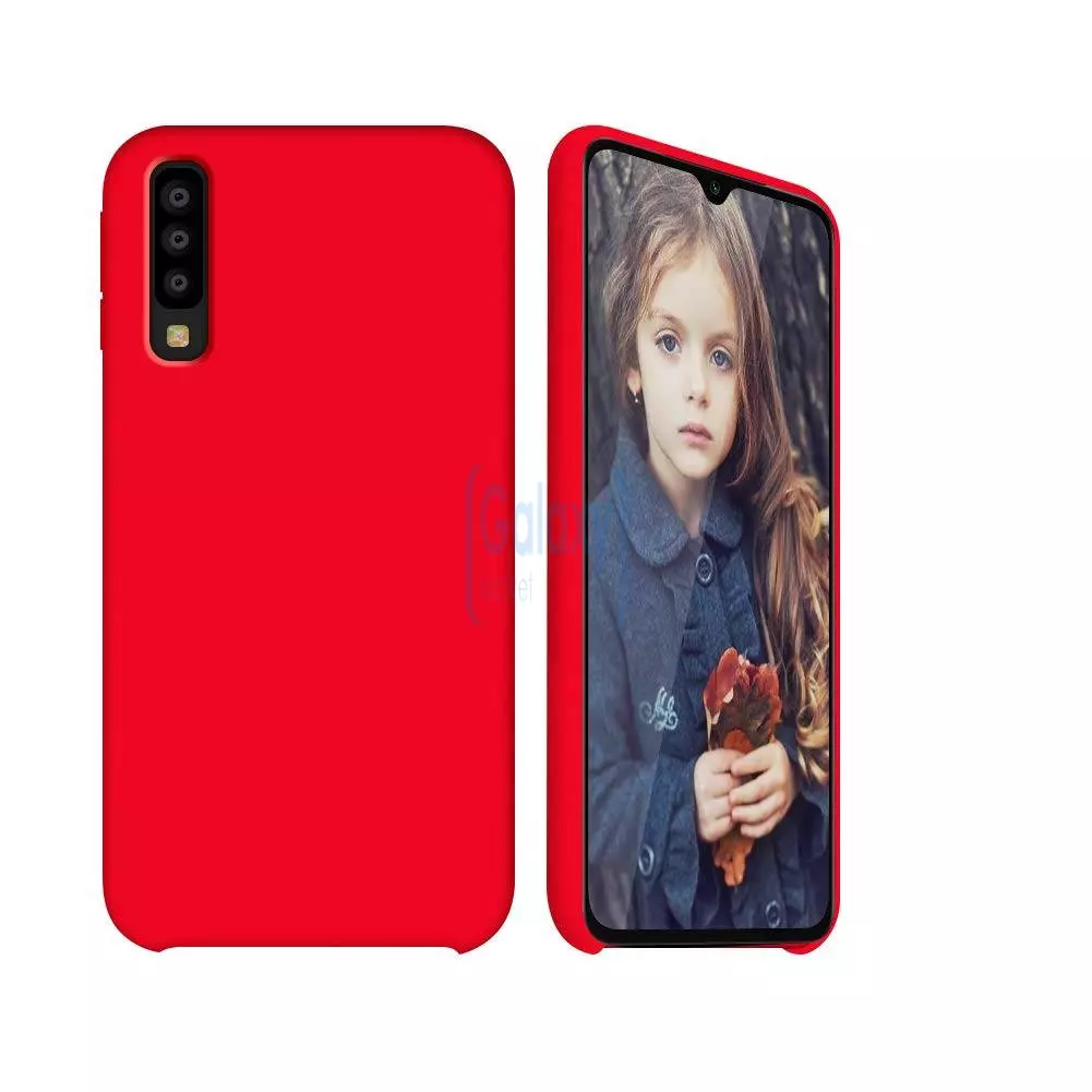 Чехол бампер Anomaly Silicone для Samsung Galaxy A50s Red (Красный)