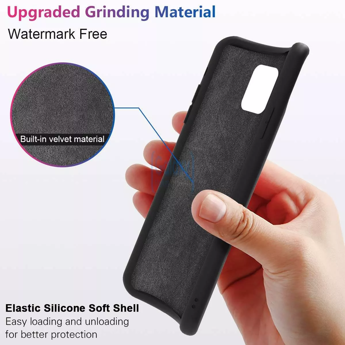 Чехол бампер Anomaly Silicone для Samsung Galaxy Note 10 Lite Black (Черный)