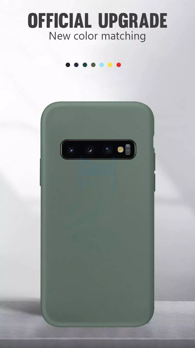 Чехол бампер Anomaly Silicone для Samsung Galaxy S10e Dark Green (Темно-зеленый)