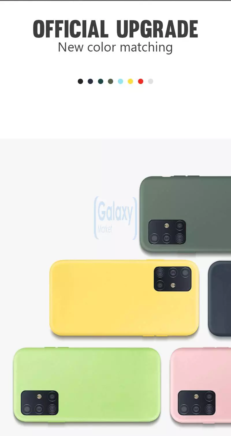 Чехол бампер Anomaly Silicone для Samsung Galaxy A71 Light Green (Светло-зеленый)
