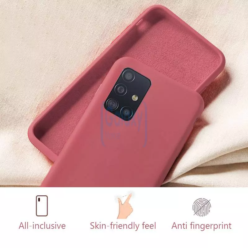 Чехол бампер Anomaly Silicone для Samsung Galaxy A71 Sand Pink (Песочно-розовый)