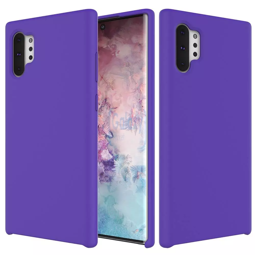 Чехол бампер Anomaly Silicone для Samsung Galaxy Note 10 Plus Purple (Пурпурный)