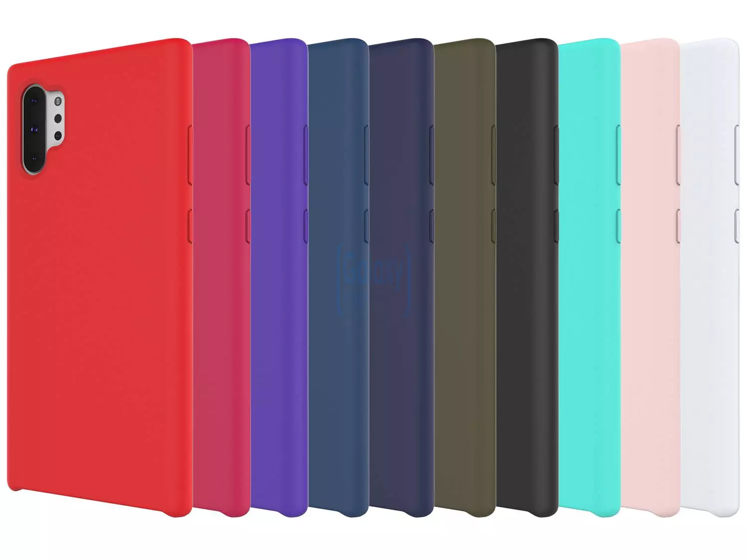 Чехол бампер Anomaly Silicone для Samsung Galaxy Note 10 Plus White (Белый)