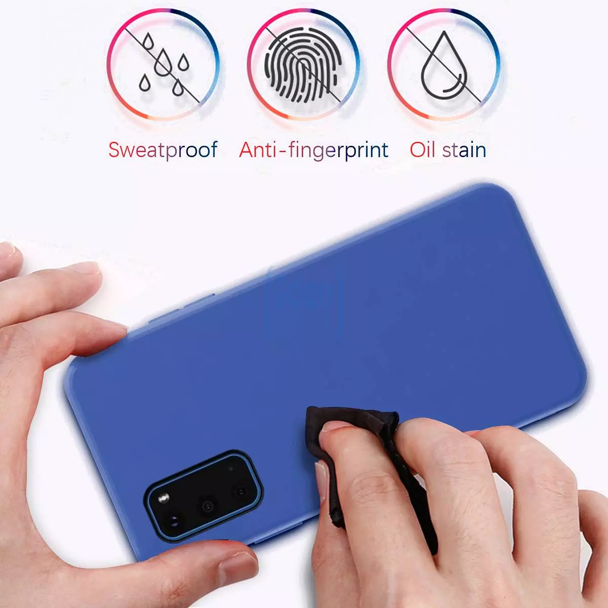 Чехол бампер Anomaly Silicone для Samsung Galaxy S20 Blue (Синий)