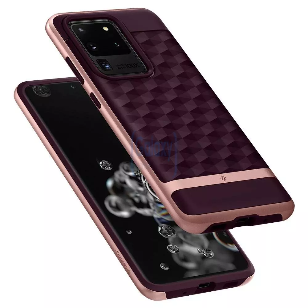 Чехол бампер Caseology Parallax для Samsung Galaxy S20 Ultra Burgundy (Бургундия)