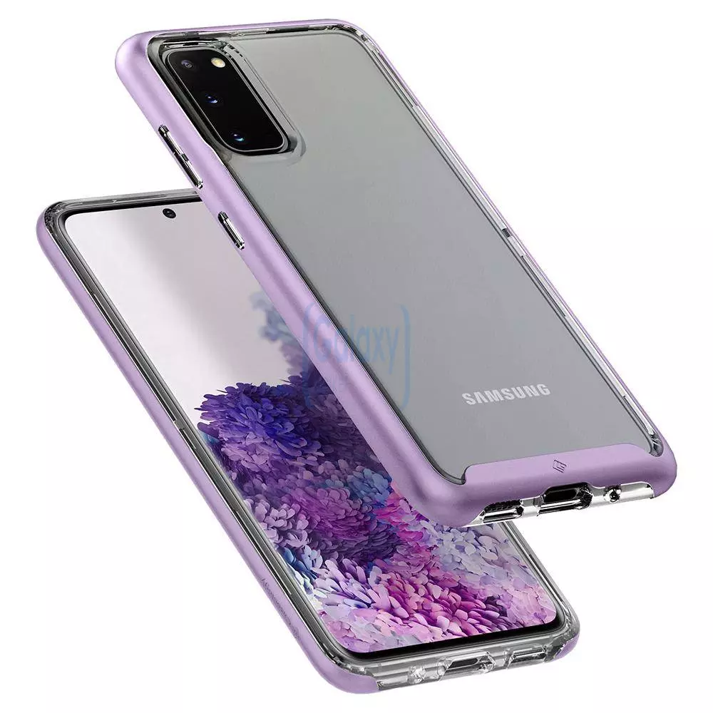 Чехол бампер Caseology Skyfall Flex для Samsung Galaxy S20 Lavender Purple (Лаванда Фиолетовый)