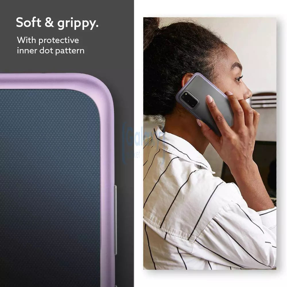 Чехол бампер Caseology Skyfall Flex для Samsung Galaxy S20 Lavender Purple (Лаванда Фиолетовый)