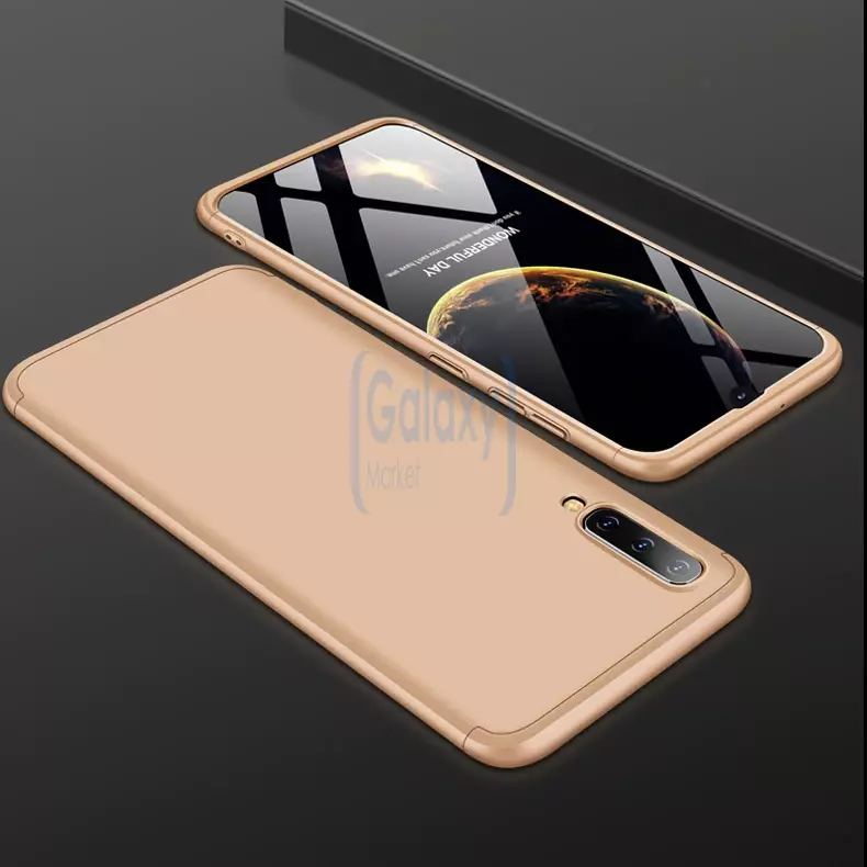 Чехол бампер GKK Dual Armor Case для Samsung Galaxy A70 (2019) Gold (Золотистый)