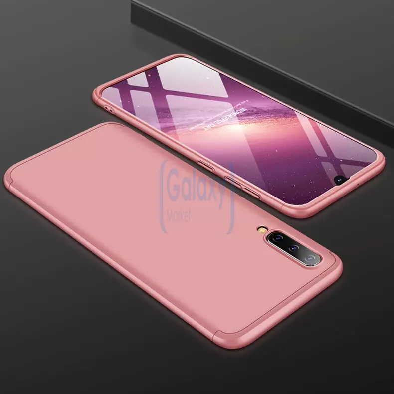 Чехол бампер GKK Dual Armor Case для Samsung Galaxy A70 (2019) Rose Gold (Розовое золото)