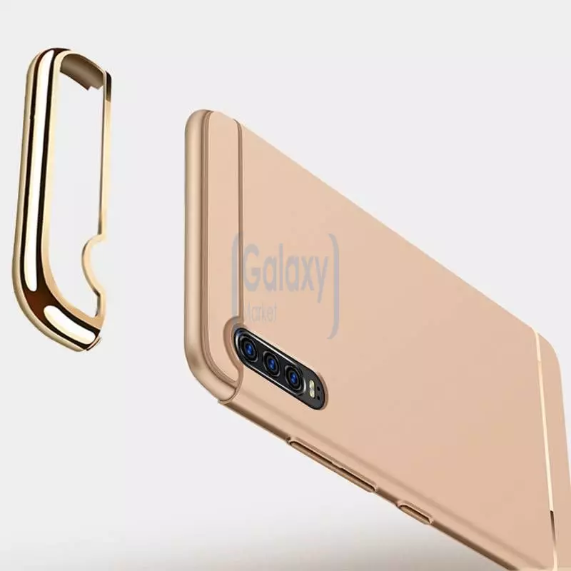 Чехол бампер Mofi Electroplating для Samsung Galaxy M21 Rose Gold (Розовое золото)