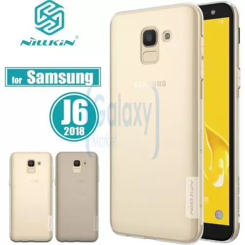 Чехол бампер Nillkin TPU Nature Case для Samsung Galaxy J6 2018 J600F White (Белый)
