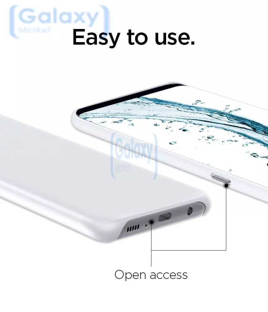 Чехол бампер Spigen Case AirSkin для Samsung Galaxy S8 Plus Soft Clear (Прозрачный)